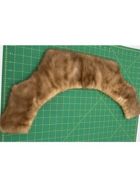 Vintage Mink Light Brown Fur Collar Stolle